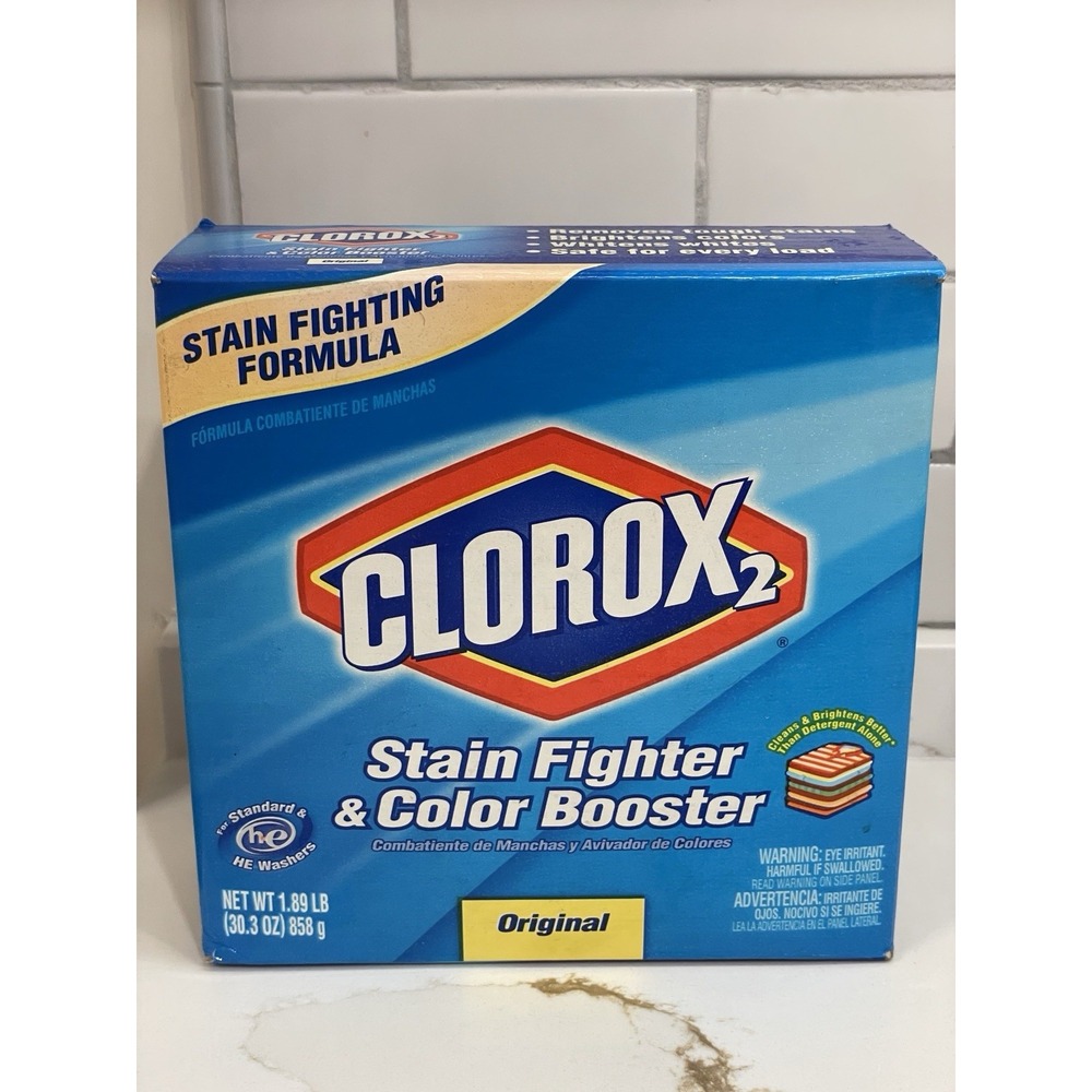Vtg Clorox 2 Powder Original Stain Fighter Color Booster 1.89 lb/858 g New